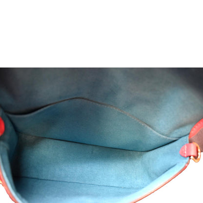 LOUIS VUITTON Buci Epi Leather Shoulder Bag Dragon Fruit
