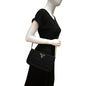 PRADA Tessuto Gaufre Nylon Shoulder Bag Black