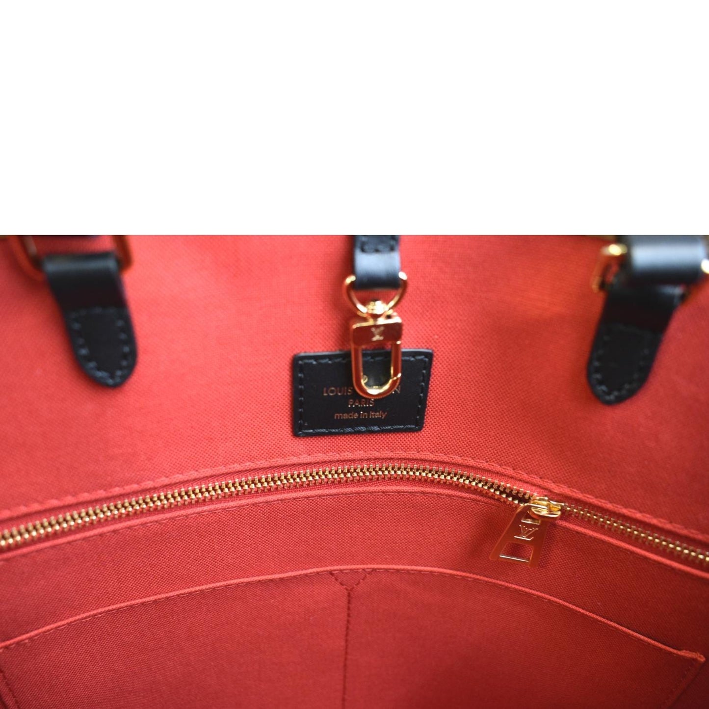 LOUIS VUITTON Onthego GM Giant Monogram Canvas Tote Shoulder Bag Brown