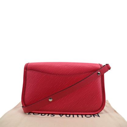 LOUIS VUITTON Buci Epi Leather Shoulder Bag Dragon Fruit