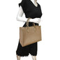 LOUIS VUITTON Onthego MM Monogram Empreinte Shoulder Bag Tourterelle