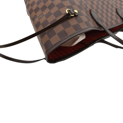 LOUIS VUITTON Neverfull GM Damier Ebene Tote Shoulder Bag Brown