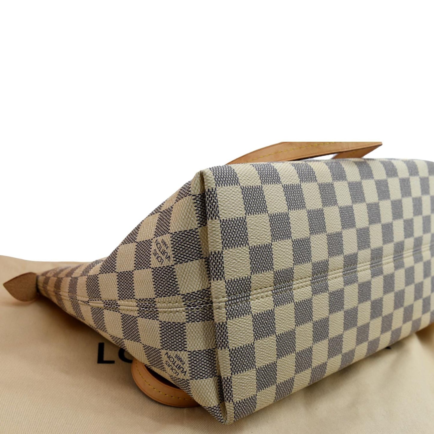 LOUIS VUITTON Iena PM Damier Azur Shoulder Bag White