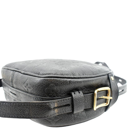 LOUIS VUITTON Boite Chapeau Souple MM Monogram Empreinte Shoulder Bag Black