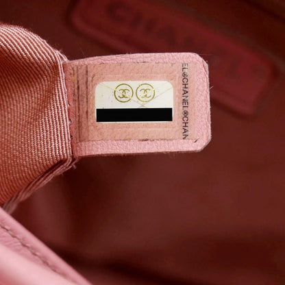 CHANEL Gabrielle Medium Aged Calfskin Leather Shoulder Bag Pink