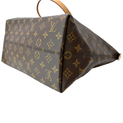 LOUIS VUITTON Iena MM Monogram Canvas Shoulder Bag Brown