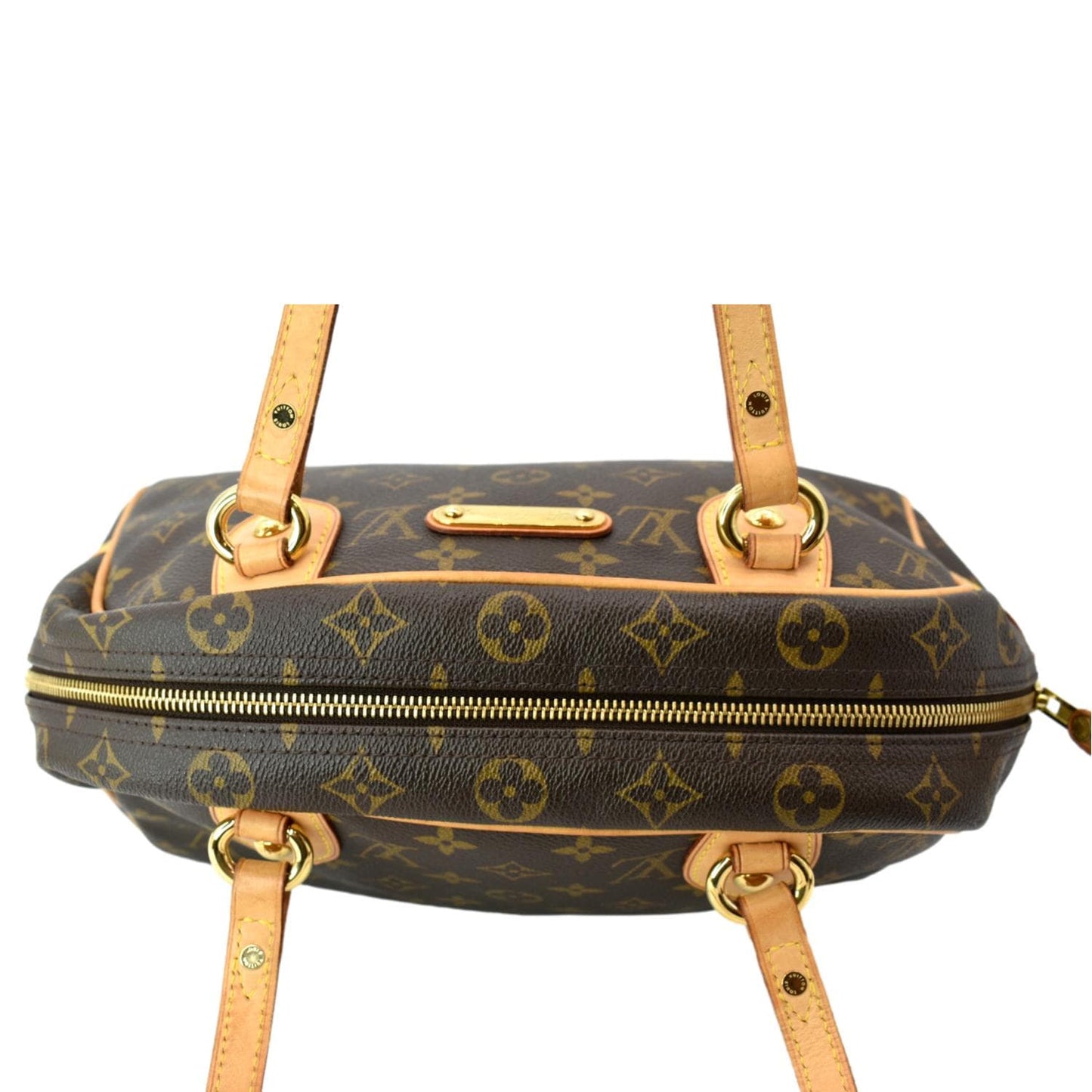 LOUIS VUITTON Montorgueil PM Monogram Canvas Shoulder Bag Brown
