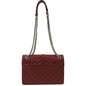 YVES SAINT LAURENT Envelope Flap Matelasse Leather Shoulder Bag Red
