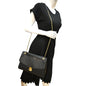 LOUIS VUITTON Saint Germain MM Monogram Empreinte Leather Shoulder Bag Black