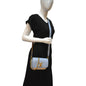 LOUIS VUITTON Lockme Tender Grained Calfskin Leather Shoulder Bag Blue