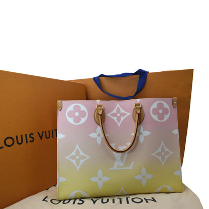 LOUIS VUITTON Pool Onthego GM Monogram Shoulder Bag Pink