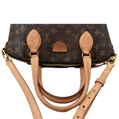 LOUIS VUITTON Women Rivoli PM Monogram Canvas Shoulder Bag Brown