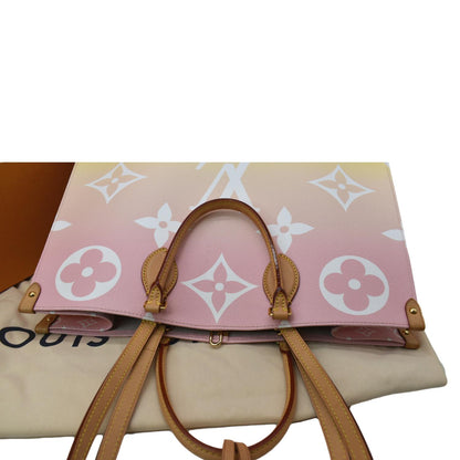 LOUIS VUITTON Pool Onthego GM Monogram Shoulder Bag Pink