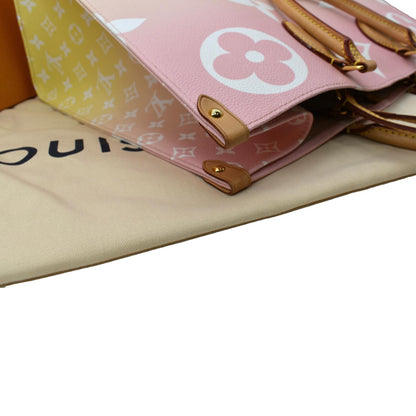 LOUIS VUITTON Pool Onthego GM Monogram Shoulder Bag Pink