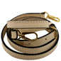 LOUIS VUITTON Leather Adjustable Shoulder Strap Beige