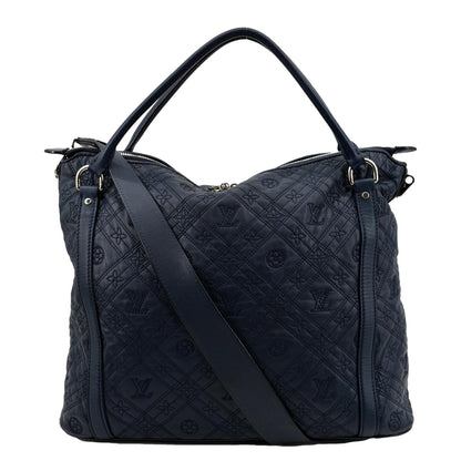 LOUIS VUITTON Antheia Ixia MM Leather Shoulder Bag Blue