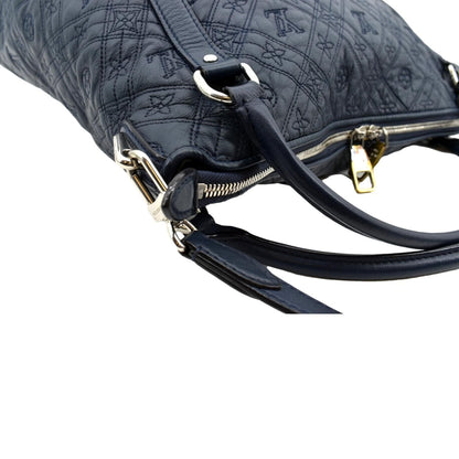 LOUIS VUITTON Antheia Ixia MM Leather Shoulder Bag Blue