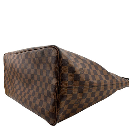 LOUIS VUITTON Neverfull GM Damier Ebene Tote Shoulder Bag Brown