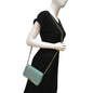 CHANEL Boy Woc Caviar Leather Wallet On Chain Clutch Bag Light Green