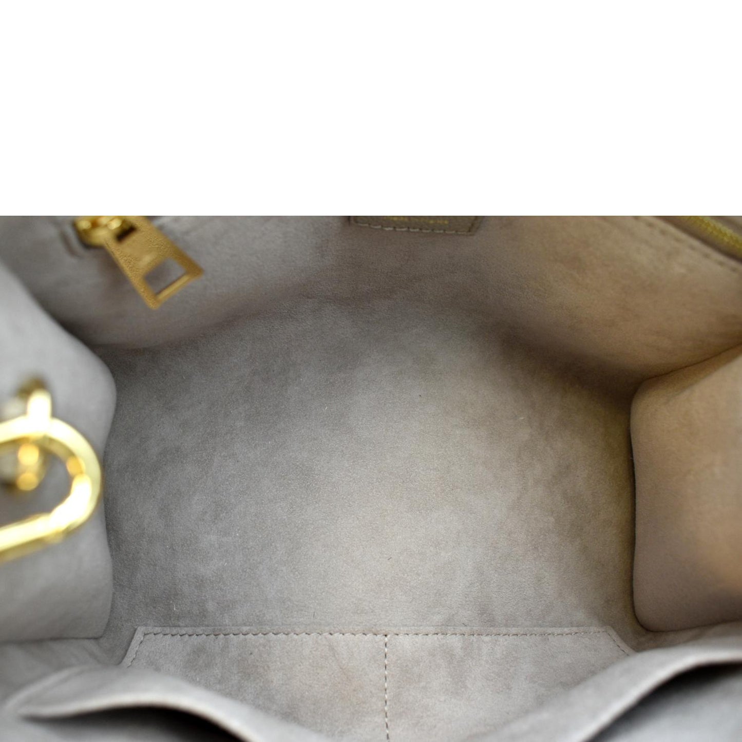 LOUIS VUITTON Onthego PM Bicolor Monogram Empreinte Shoulder Bag Cream