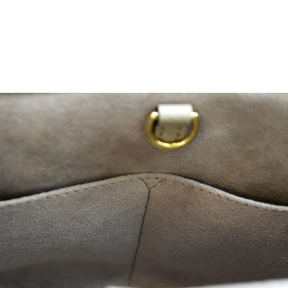 LOUIS VUITTON Onthego PM Bicolor Monogram Empreinte Shoulder Bag Cream