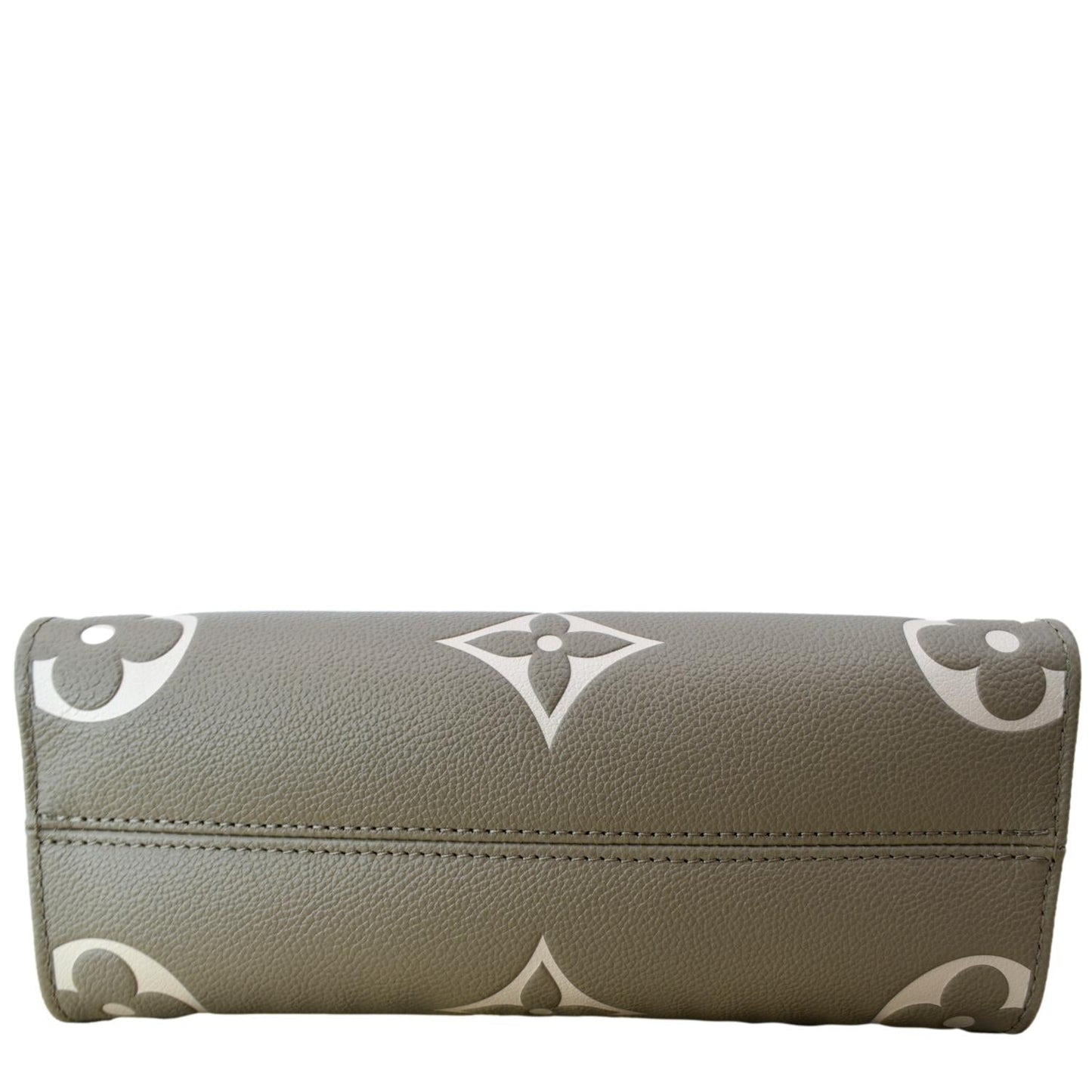 LOUIS VUITTON Onthego PM Bicolor Monogram Empreinte Shoulder Bag Cream