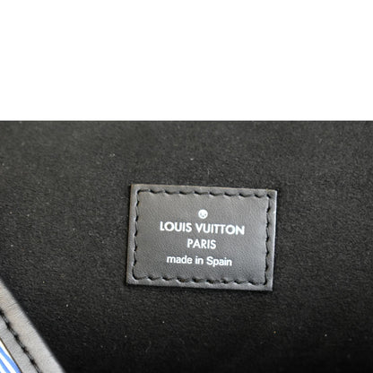 LOUIS VUITTON Neverfull MM Epi Leather Tote Shoulder Bag Blue