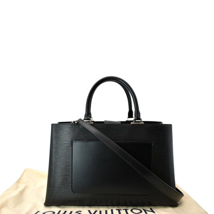 LOUIS VUITTON Kleber Epi Leather Shoulder Bag Black