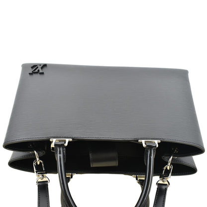 LOUIS VUITTON Kleber Epi Leather Shoulder Bag Black