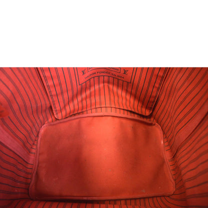 LOUIS VUITTON Neverfull GM Damier Ebene Tote Shoulder Bag Brown