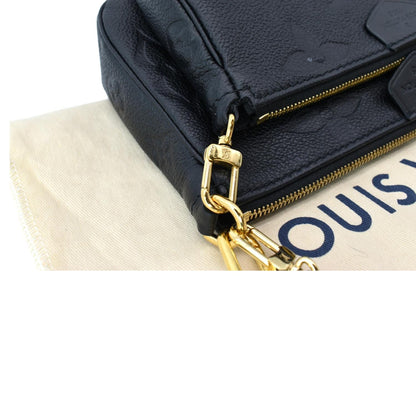 LOUIS VUITTON  Multi Pochette Accessoires Monogram Empreinte Shoulder Bag Black