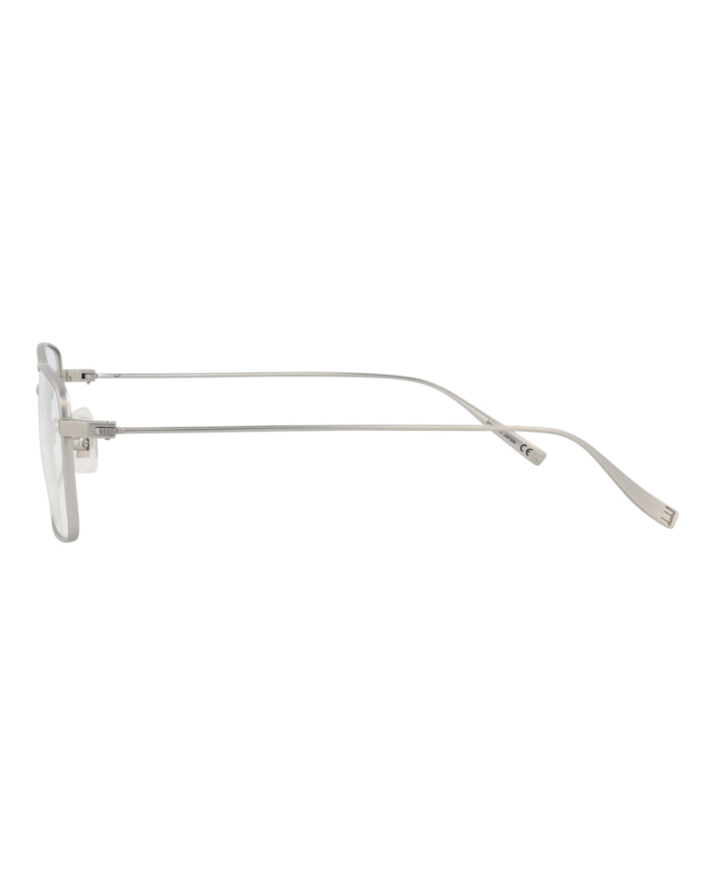 Dunhill Mens Square/Rectangle Silver Silver Transparent Fashion Designer Eyewear