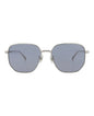 Dunhill Mens Square/Rectangle Silver Silver Light Blue Fashion Designer Eyewear