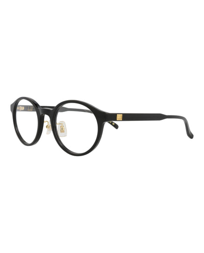 Dunhill Mens Round/Oval Black Black Transparent Fashion Designer Eyewear