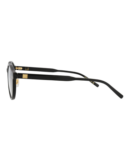 Dunhill Mens Round/Oval Black Black Transparent Fashion Designer Eyewear