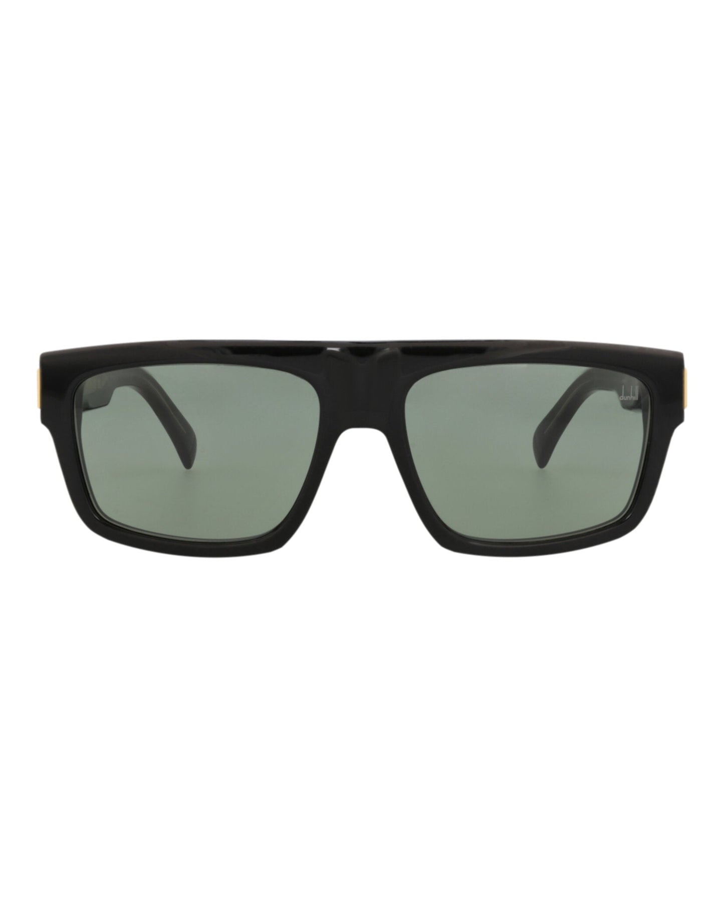 Dunhill Mens Square/Rectangle Black Black Green Fashion Designer Eyewear