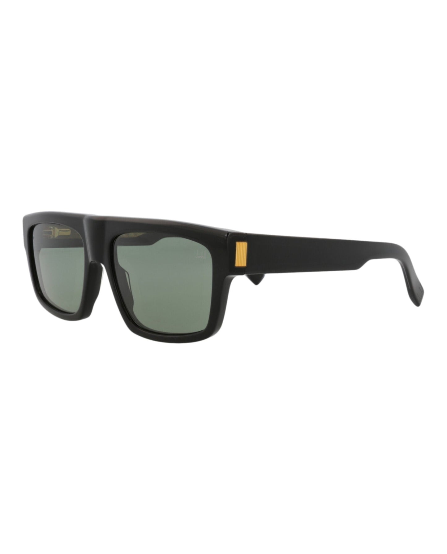 Dunhill Mens Square/Rectangle Black Black Green Fashion Designer Eyewear