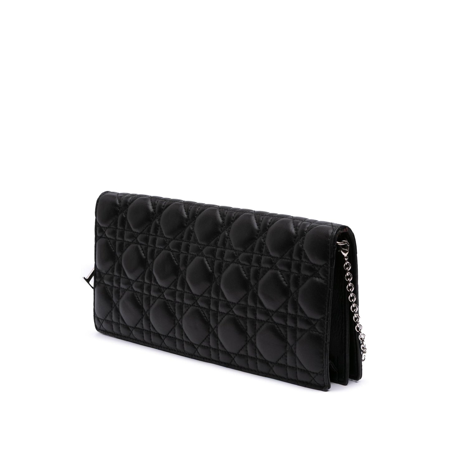 Dior Lambskin Cannage Lady Dior Convertible Clutch