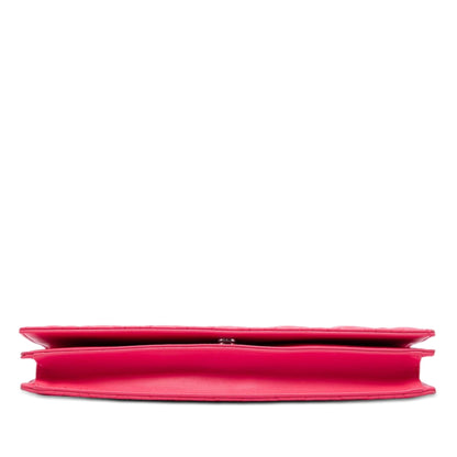 Dior Lambskin Cannage Lady Dior Wallet On Chain