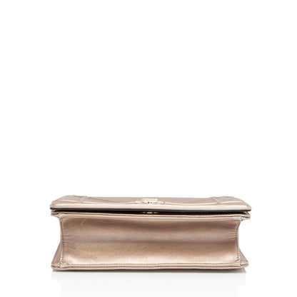 Dior Metallic Calfskin Diorama Medium Shoulder Bag