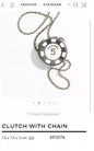 Chanel 23S Black & White Clutch with chain