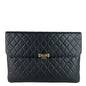 Chanel Golden Class O-Case Large Caviar Leather Clutch Bag