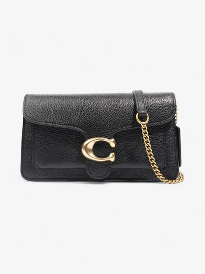 Coach Tabby Chain Clutch Black Leather