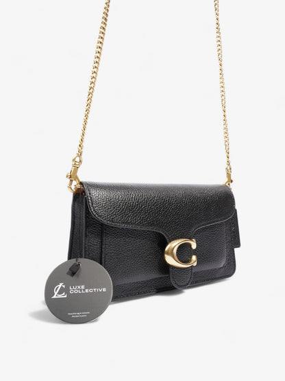Coach Tabby Chain Clutch Black Leather