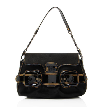 Fendi Canvas B Bis Shoulder Bag
