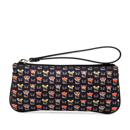 Fendi Canvas Monster Clutch