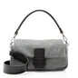 Fendi Knit Cashmere Baguette Shoulder Bag