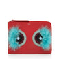 Fendi Leather Monster Zip Clutch (SHF-1L3C25)