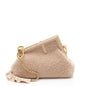 Fendi Shearling Fendi First Small Shoulder Bag