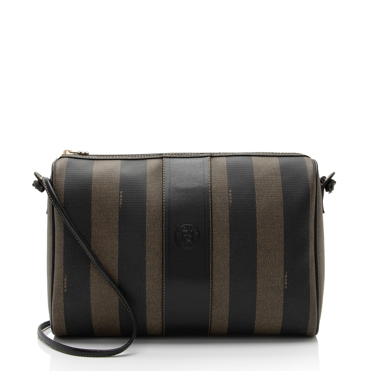 Fendi Vintage Pequin Shoulder Bag (SHF-Xlz5Fc)